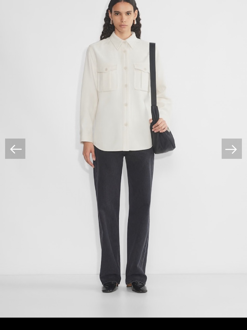 Babaton Off-White Utility Shacket - Picture 6 of 7